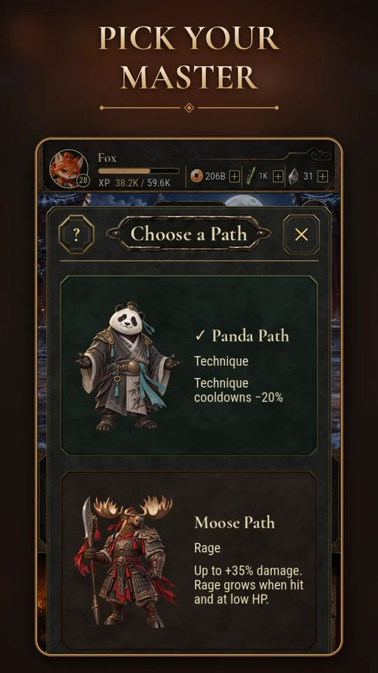 Choosing the Path of the Panda or the Moose